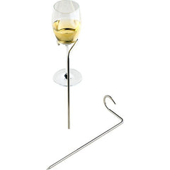 Custom Metal Lawn Wineglass Holders