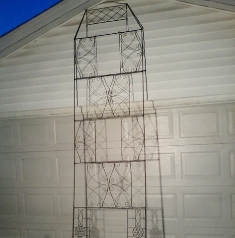 Custom Metal Trellis (15' tall x 4' wide vertical variable pattern)